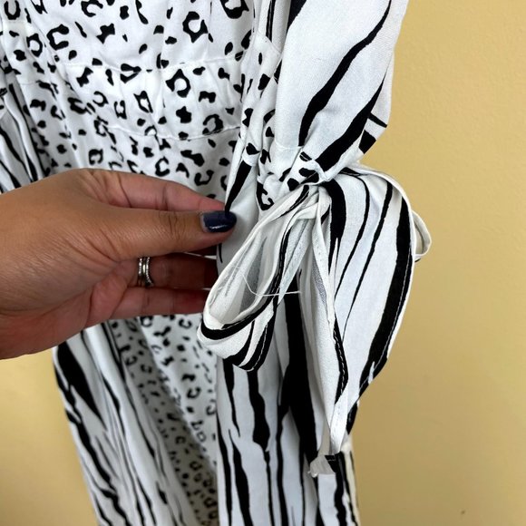 NEW Asos Mixed Print Sundress Fit & Flare Dress 8 - Picture 3 of 9